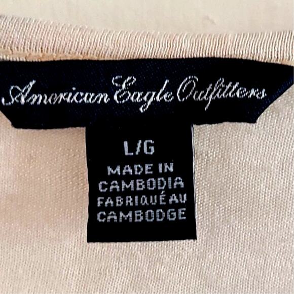 American Eagle Outfitters Women's High-Low Lace Overlay Top Size Large - Picture 5 of 8